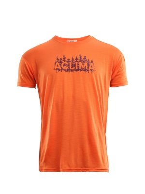 Aclima LightWool classic tee woodprint M's