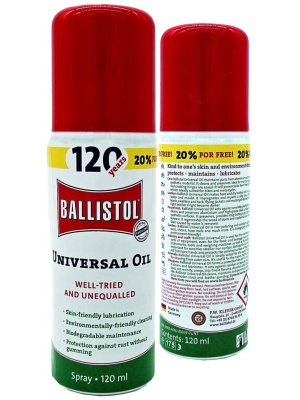 Ballistol Universal-olje 100ml (1/6) +20ml GRATIS