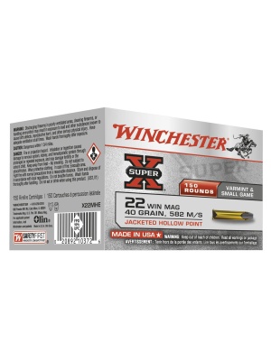 Winchester 22 Win Mag JHP 2,6g 40gr