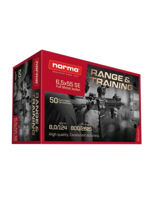 Norma Range & Training 6,5x55 8,0g / 124gr FMJ